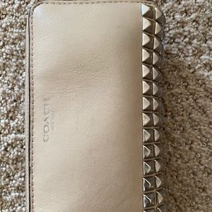Coach wallet clutch key ring Studded Orig 150